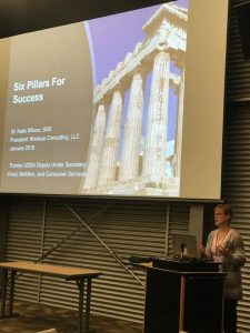 Dr. Katie Wilson, SNS, presents the Six Pillars for Success